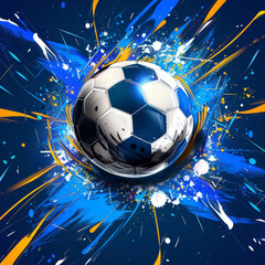 Football 2024 in Germany pattern background	
