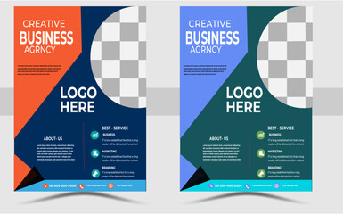 a bundle of 1 templates of a4 flyer template, modern template,Corporate business flyer template design set,flyer in A4 with colorful business proposal,corporate,reative modern bright concept circle ro