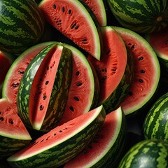 Wall Mural - a pile of watermelon with the words quot watermelon quot on the bottom