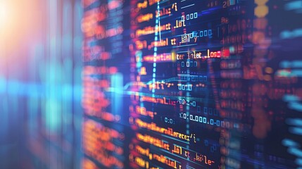 programming and code development abstract bright wallpaper