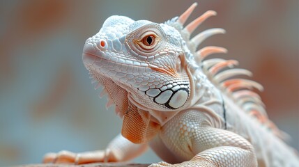 Sticker - Albino Iguana Portrait