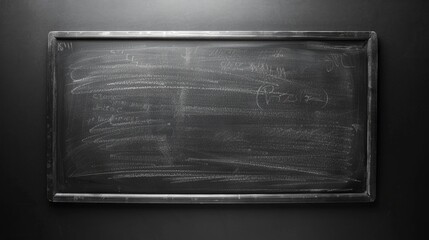 Wall Mural - Empty blackboard with space for chalk text