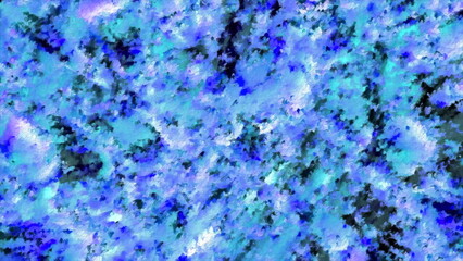 Poster - Blue and green background. Motion. A luminous sheen in animation that darkens by changing patterns made in 3d format.