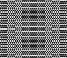 Poster - honeycomb mosaic background. plain hexagon net with inner solid cells. regular hexagon shapes. seaml
