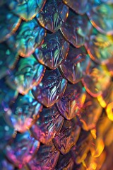 Poster - A close-up view of a shiny material, suitable for use in advertisements or product showcases