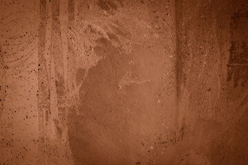 Wall Mural - Texture of a brown concrete as a background, brown grungy wall