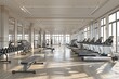 © Mikki Orso - Modern fitness center interior with high quality training equipment in commercial gym design
