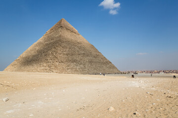 Wall Mural - The Giza pyramid complex in Egypt