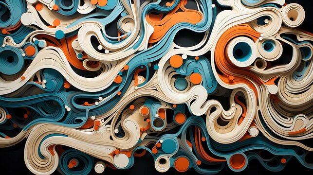 Abstract 3D rendering of a colorful and complex organic structure.