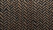 © BozStock - Woven herringbone fabric with dark blue and brown. Herringbone is a classic pattern that is perfect for any occasion.