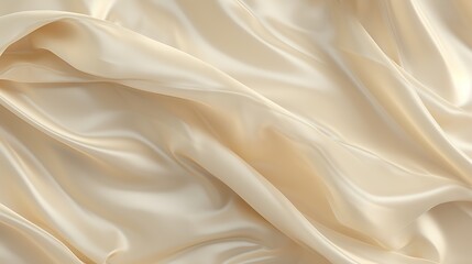 Soft and smooth, this luxurious cream silk fabric is perfect for any special occasion.