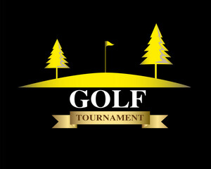 Wall Mural - logo golf tournament