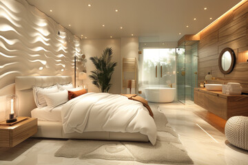 Sticker - Elegant Bedroom with Ensuite