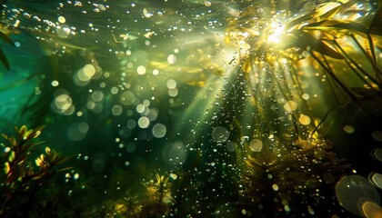 Wall Mural - Beneath the Ocean Waves: A Close-up Look at Marine Life and Dive Photography