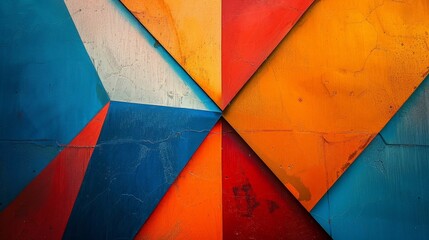 Wall Mural - Vivid Geometric Art Piece
