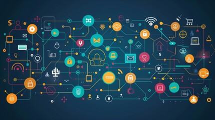 Digital Interface, Information Technology, Computer Graphics, Technology Network, Web Design, Digital Solutions