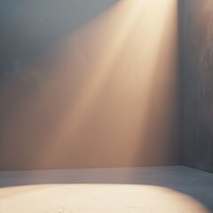 Poster - empty studio featuring a smooth gradient background and a soft spotlight