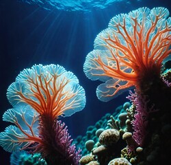 Wall Mural - coral reef, fish, reef, ocean, water, diving, nature, tropical, aquarium, scuba, marine, blue, animal, colorful