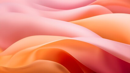 Wall Mural - A serene and soothing image featuring a blend of soft, light warm colorful gradients.