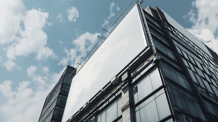 Poster - Building Billboard Mockup for showcasing your advertisement design to clients : Generative AI