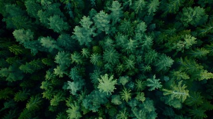 Aufkleber - A close up shot of forest trees : Generative AI