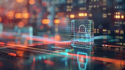 Aufkleber - Protection of information Login check Digital technology Internet connection Login control and archiving software Working with information : Generative AI