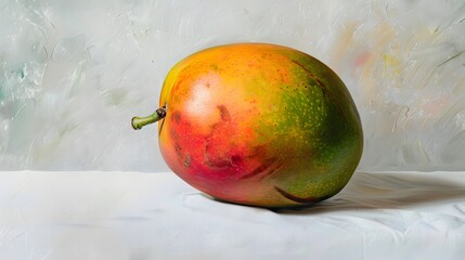 Wall Mural - mango fruit isolated on white background. 