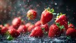 © kura - Fresh Strawberries in Water Splash