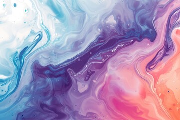 Aufkleber - a colorful background with swirls and waves, a vector background with swirling watercolor paints