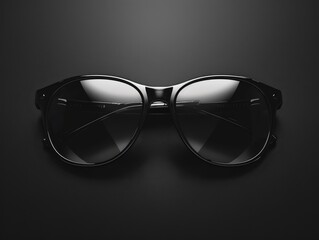 sunglasses isolated on black background