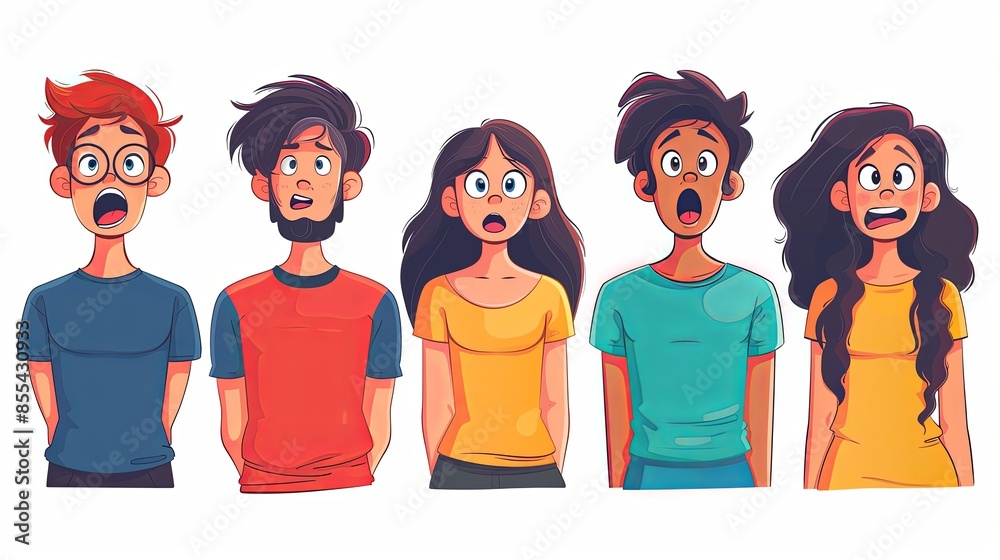 Rage, hatred, anger expressions, emotions set. Mad rude aggressive ...