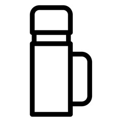 Canvas Print - thermos icon 