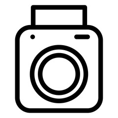 Canvas Print - instant camera icon 