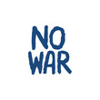© IT'S ORA CF ID: #078 - No war text stamp icon color dander poster banner design.
