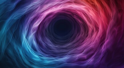 Vibrant abstract swirling vortex of colorful energy