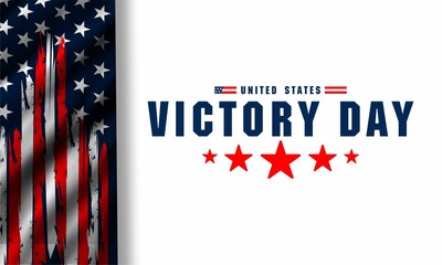 Wall Mural - Victory Day united states of america concept, for banner, feed, stories