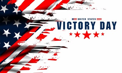 Wall Mural - Victory Day united states of america concept, for banner, feed, stories
