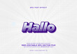 © bacapola - Hallo blue editable text effect template