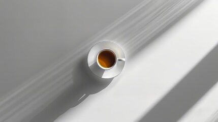 Wall Mural - A quiet moment captured with minimalist aesthetics and a cup of coffee