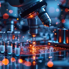 Poster - Advanced Nanotechnology Applications in Precision Medicine and Cutting Edge Medical Technology Concept