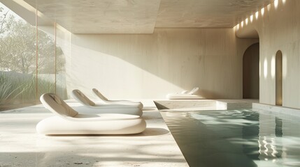 Wall Mural - Minimalistic approach to beauty and relaxation