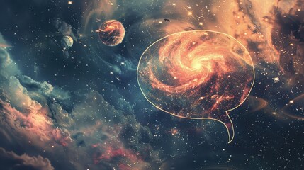 Wall Mural - planets, space, space science fiction, nature, stars, background,Planets, stars and galaxies in outer space showing the beauty of space exploration,Abstract cosmos background with nebulae and galaxies