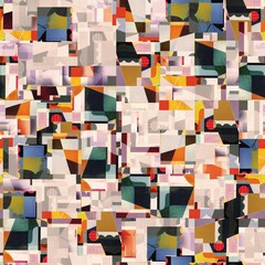 Sticker - abstract background with squares