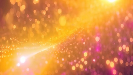 Poster - a scene showing a dazzling array of bright lights shining in the darkness, creating a blurred effect