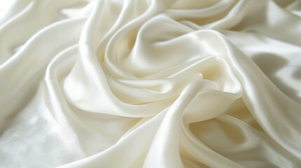 Wall Mural - plain wave luxuries white of fabric