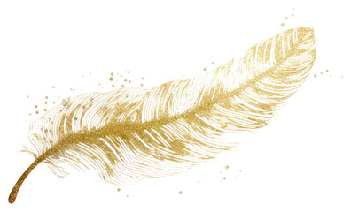 Sticker - PNG Feather pen lightweight softness drawing.