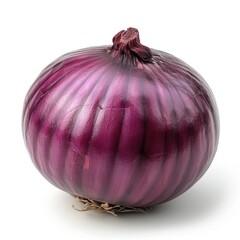 Fresh bulbs of onion on a white background

