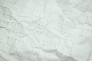 crumpled line paper texture background,  blank sheet notebook