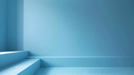 Poster - Cool Blue Gradient Background for Modern Product Presentation Concept
