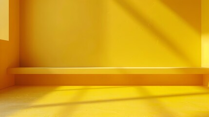 Poster - Vibrant Yellow Gradient Backdrop for Cheerful Product Presentation and Concept